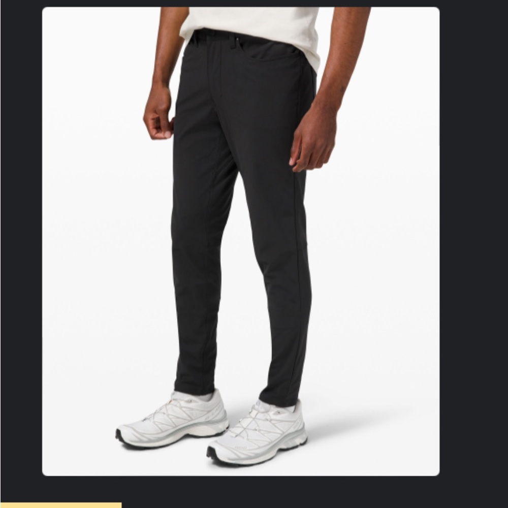 lululemon ABC skinny fit pant - black